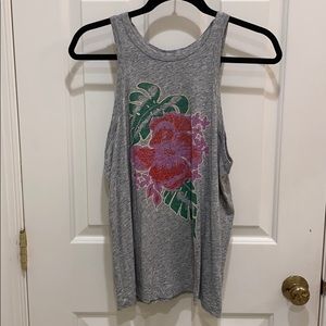 J crew flower print tank top